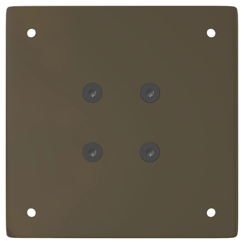 Gambe per tavolo consolle 4 pz in acciaio naturale 72 cm Acciaio 4012495