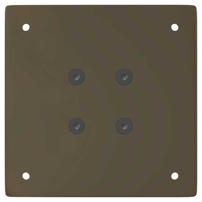 Gambe per tavolo consolle 4 pz in acciaio naturale 72 cm Acciaio 4012495