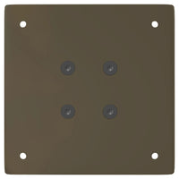 vidaXL Gambe per tavolo consolle 4 pz in acciaio naturale 72 cm Acciaio