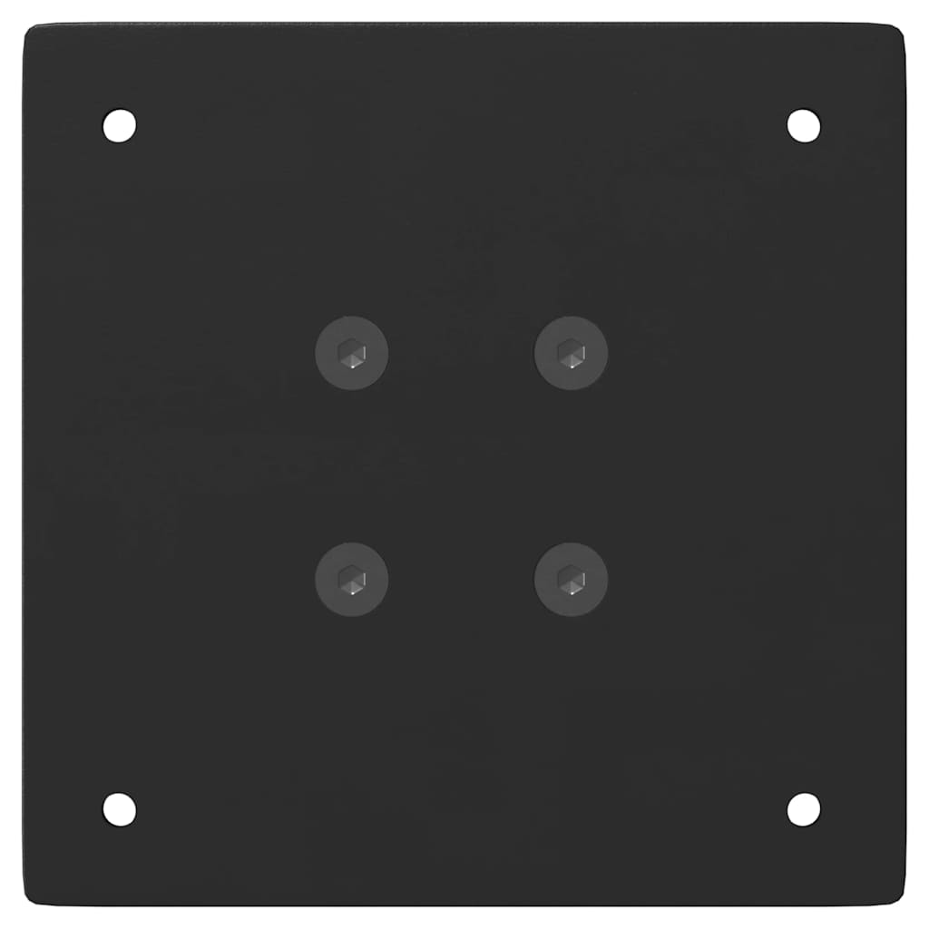 Gambe per Tavolino da Caff¨¨ 4 pz-Set di 4 Gamba per Tavolo Nere 30 cm Acciaio 786496