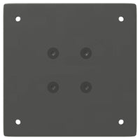 Gambe per Tavolino 4 pz Antracite 30 cm in Acciaio 4012498