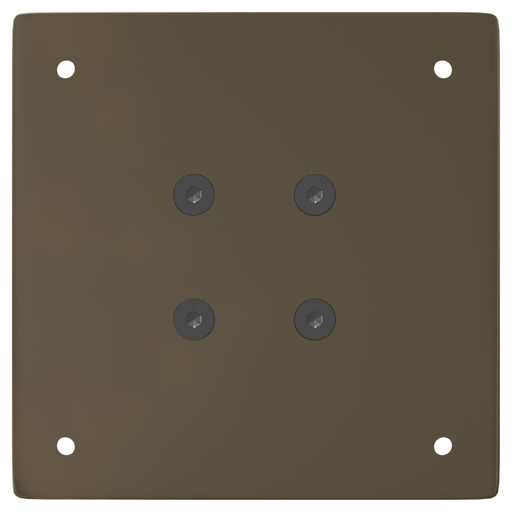 Gambe per tavolino da caffè 4 pz in acciaio naturale 30 cm