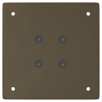 Gambe per tavolino da caffè 4 pz in acciaio naturale 30 cm