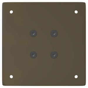 Gambe per tavolino da caffè 4 pz in acciaio naturale 30 cm