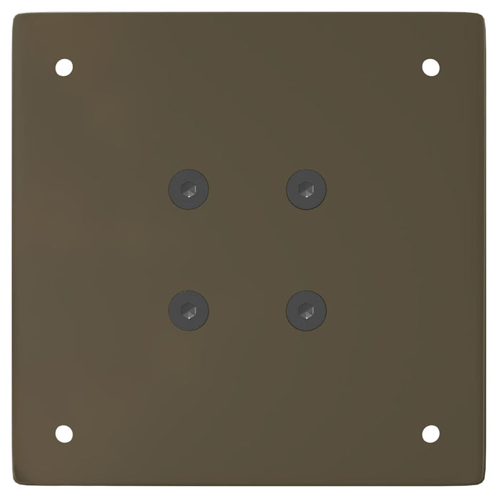 Gambe per tavolino da caffè 4 pz in acciaio naturale 30 cm