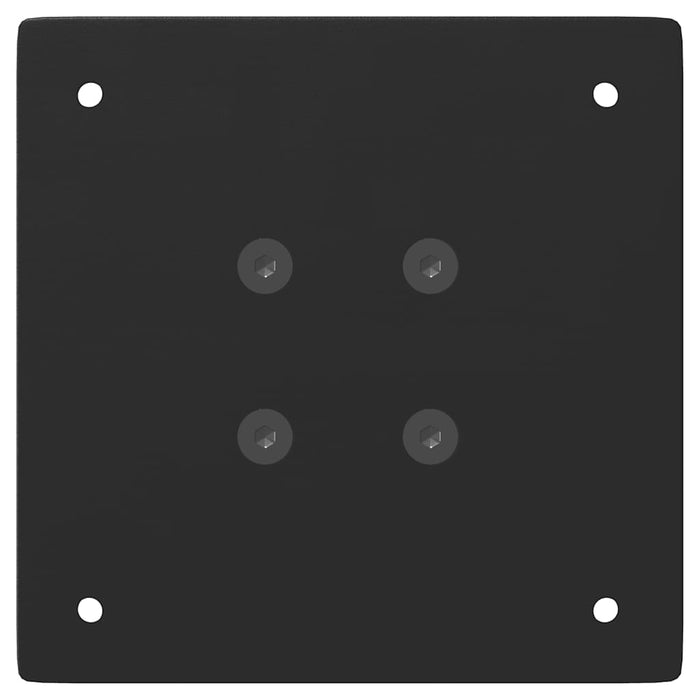 Gambe per Tavolino da Caffè 4 pz Nere 42 cm Acciaio