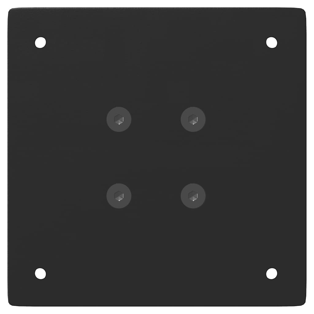 Gambe per Tavolino da Caff¨¨ 4 pz-Set di 4 Gamba per Tavolo Nere 42 cm Acciaio 525714