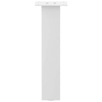 Gambe per tavolino da caffè 4 pz Bianche 42 cm Acciaio 4012501