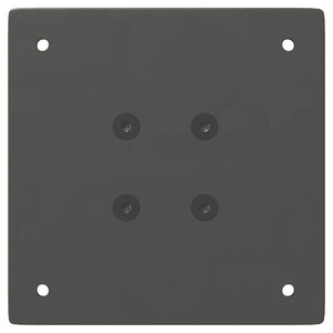 Gambe per tavolino 4 pz-Set di 4 Gamba per Tavolo Antracite 42 cm Acciaio 473302