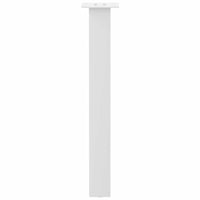 Gambe per tavolo consolle 4 pz bianche 72 cm in acciaio 4012505
