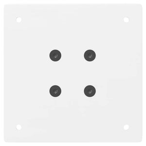 Gambe per tavolo consolle 4 pz bianche 72 cm in acciaio 4012505