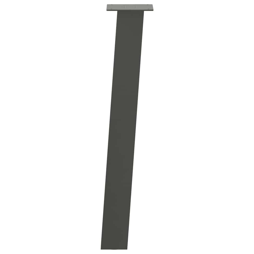 Gambe per tavolo consolle 4 pz Antracite 72 cm Acciaio 4012506