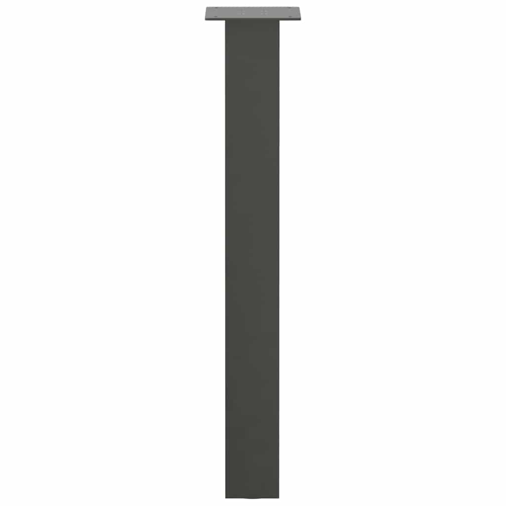 Gambe per tavolo consolle 4 pz Antracite 72 cm Acciaio 4012506