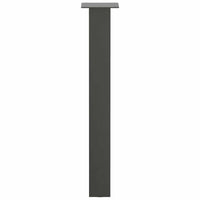 vidaXL Gambe per tavolo consolle 4 pz Antracite 72 cm Acciaio