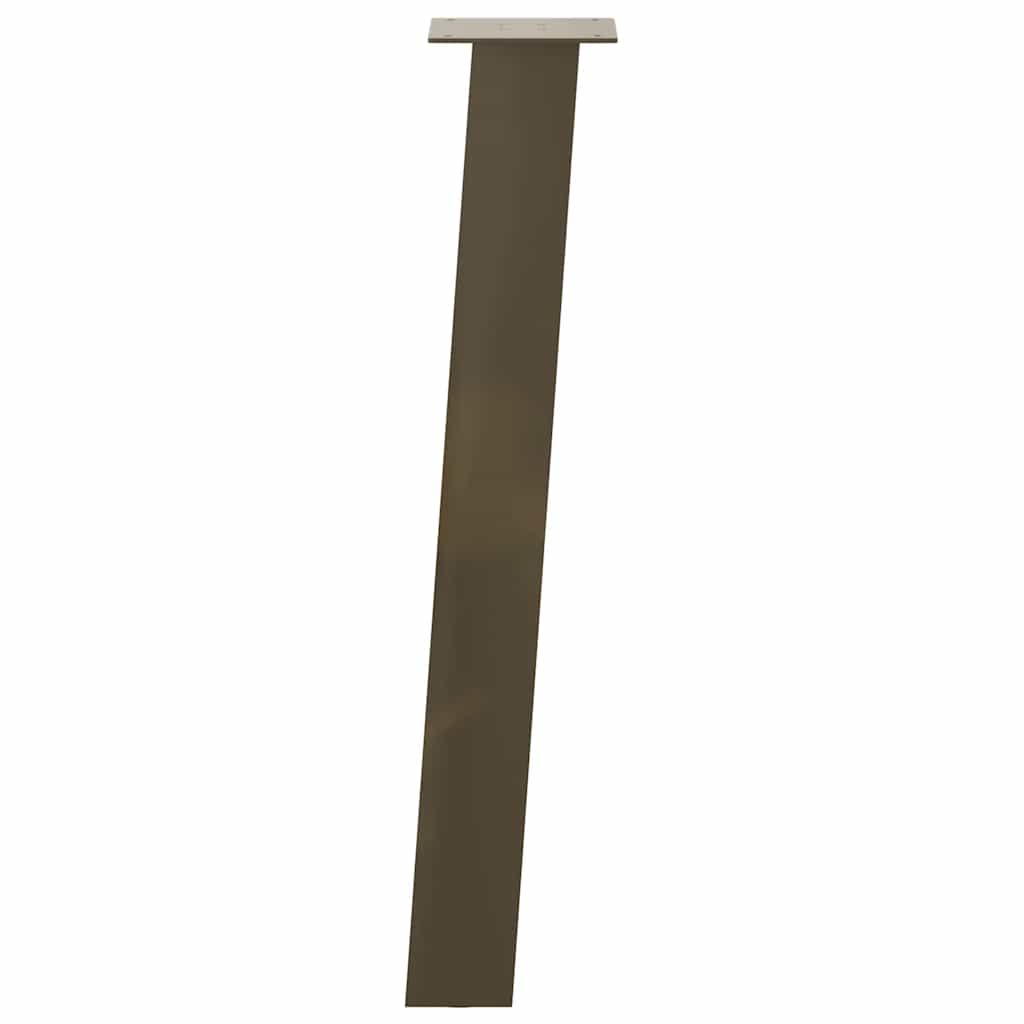 Gambe per tavolo consolle 4 pz in acciaio naturale 72 cm Acciaio 4012507