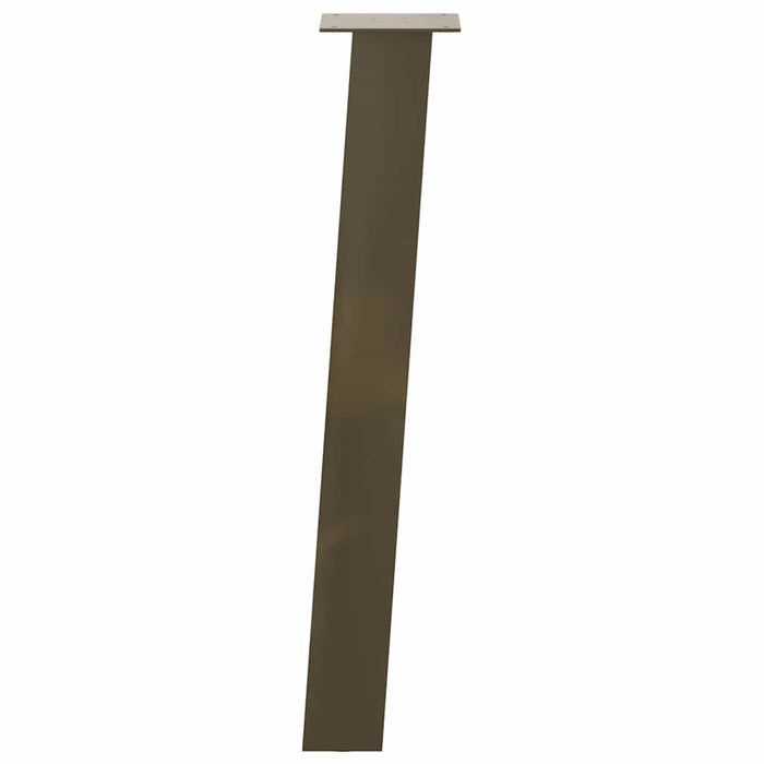 Gambe per tavolo consolle 4 pz in acciaio naturale 72 cm Acciaio 4012507