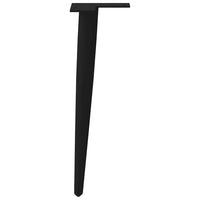 Gambe per Tavolino da Caffè Forma Conica 4 pz Nere 30-31 cm Acciaio 4012508