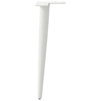 Gambe per Tavolino da Caff¨¨ Forma Conica 4 pz-Set di 4 Gamba per Tavolo Bianco 30-31 cm Acciaio