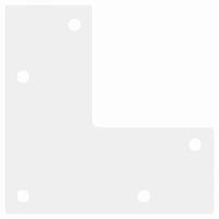 Gambe per Tavolino da Caff¨¨ Forma Conica 4 pz-Set di 4 Gamba per Tavolo Bianco 30-31 cm Acciaio