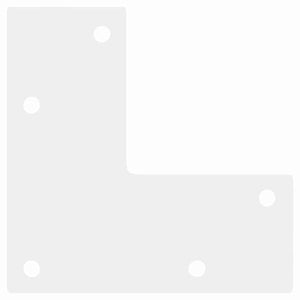 Gambe Tavolino Caffè a Forma Conica 4 pz Bianco 30-31cm Acciaio 4012509