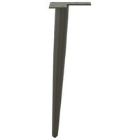 vidaXL Gambe per Tavolino da Caffè Forma Conica 4 pz Antracite 30-31 cm Acciaio