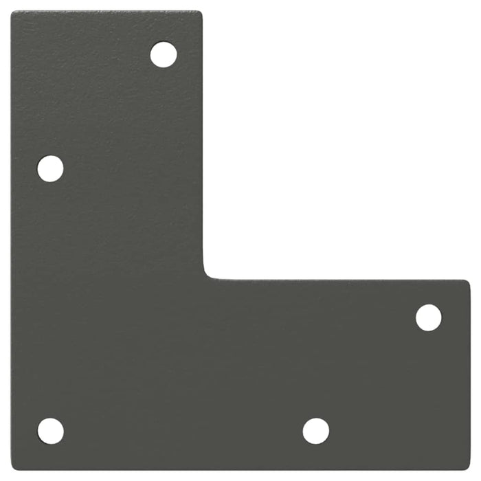 Gambe per Tavolino da Caffè Forma Conica 4 pz Antracite 30-31 cm Acciaio 4012510