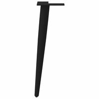 vidaXL Gambe per Tavolino da Caffè Forma Conica 4 pz Nere 42-43 cm Acciaio