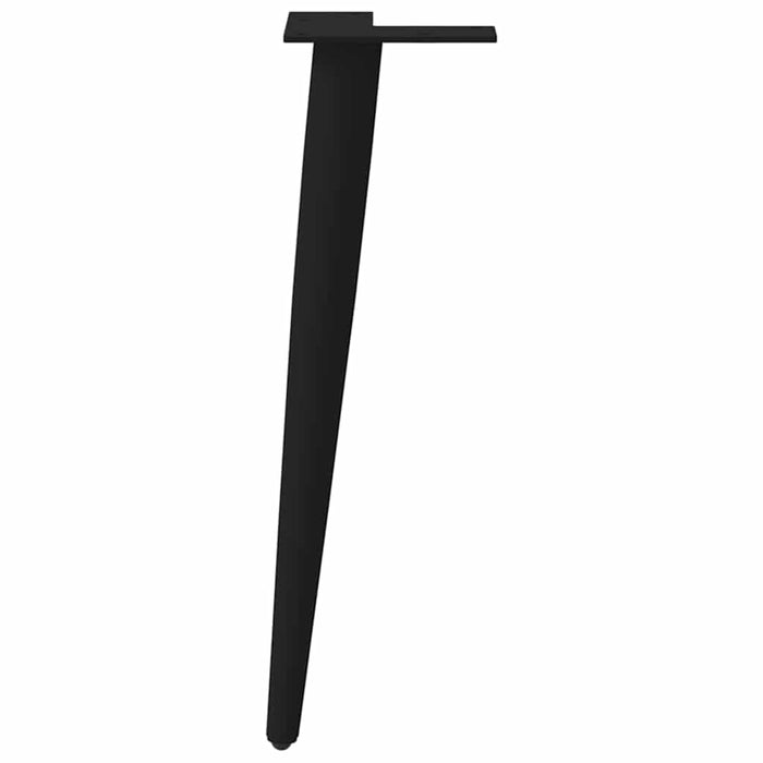 Gambe per Tavolino da Caffè Forma Conica 4 pz Nere 42-43 cm Acciaio 4012512