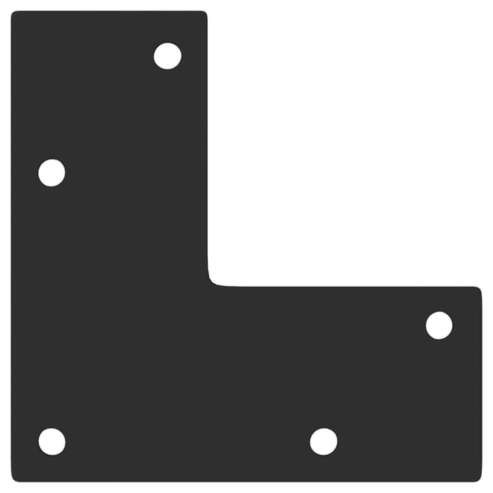 vidaXL Gambe per Tavolino da Caffè Forma Conica 4 pz Nere 42-43 cm Acciaio