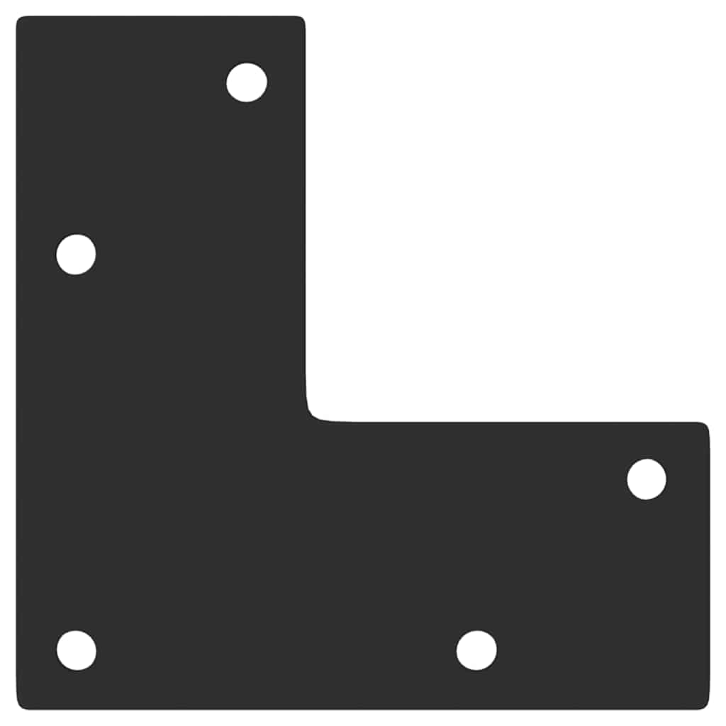 Gambe per Tavolino da Caff¨¨ Forma Conica 4 pz-Set di 4 Gamba per Tavolo Nere 42-43 cm Acciaio