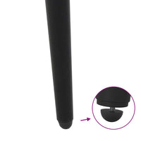 Gambe per Tavolino da Caffè Forma Conica 4 pz Nere 42-43 cm Acciaio 4012512