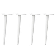 Set di 4 gambe per tavolino da caffè regolabili dal design moderno affusolate 42-43 cm in acciaio bianco 02_0056810