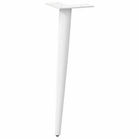 Gambe per Tavolino da Caffè Forma Conica 4 pz Bianche 42-43 cm Acciaio 4012513