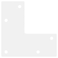 Gambe per Tavolino da Caff¨¨ Forma Conica 4 pz-Set di 4 Gamba per Tavolo Bianche 42-43 cm Acciaio