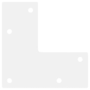 Gambe per Tavolino da Caff¨¨ Forma Conica 4 pz-Set di 4 Gamba per Tavolo Bianche 42-43 cm Acciaio