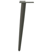 Gambe Tavolino Caffè Forma Conica 4pz Antracite 42-43cm Acciaio 4012514