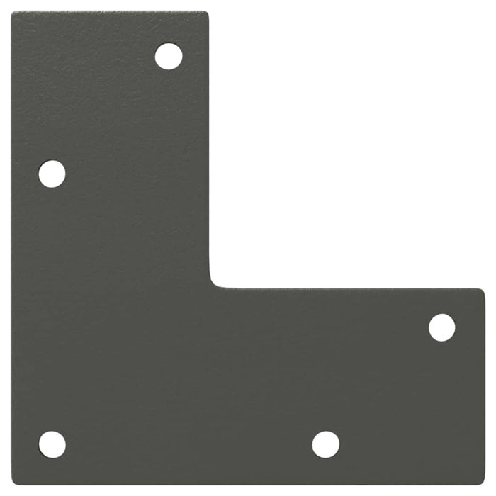 Gambe Tavolino Caffè Forma Conica 4pz Antracite 42-43cm Acciaio 4012514