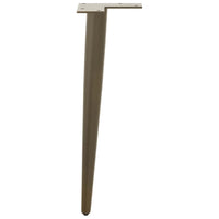 Gambe per Tavolino da Caff¨¨ Forma Conica 4 pz-Set di 4 Gamba per Tavolo Acciaio Naturale 42-43 cm Acciaio