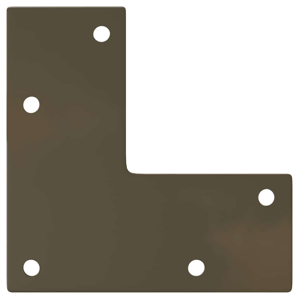 Gambe per Tavolino da Caffè Forma Conica 4 pz Acciaio Naturale 42-43 cm Acciaio 4012515