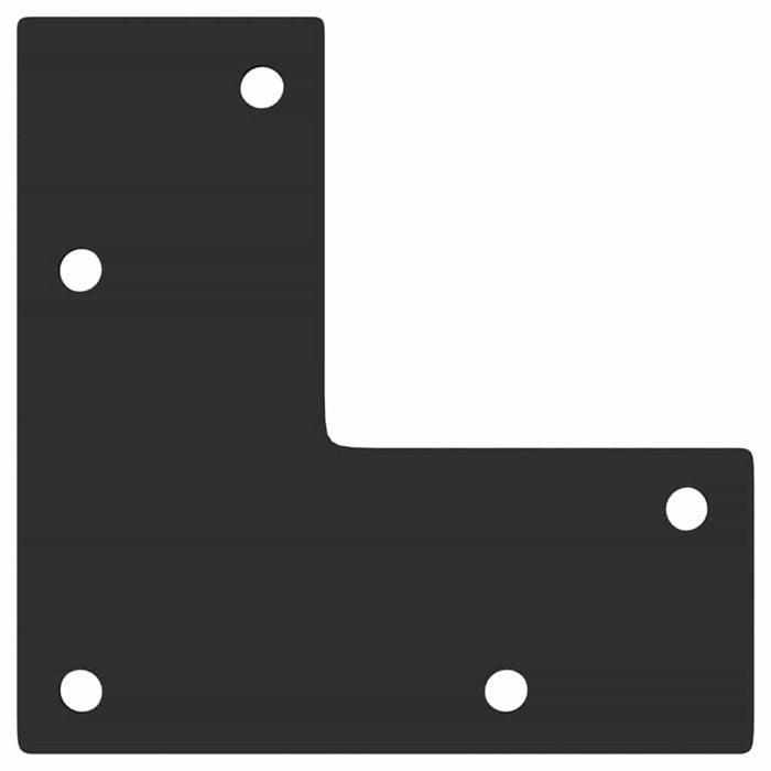 Gambe Tavolino Caffè a Forma Conica 4 pz Nero 72-73 cm Acciaio 4012516