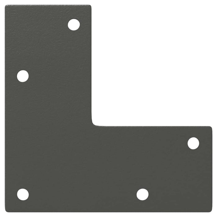 vidaXL Gambe per Tavolo Consolle Forma Conica 4 pz Antracite 72-73 cm Acciaio