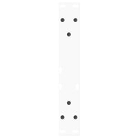 Gambe per Tavolino da Caffè a Forma di V 2 pz Bianche 30x(30-31,3) cm Acciaio