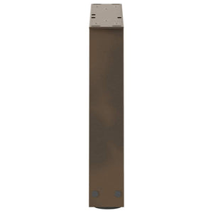 Gambe per Tavolino da Caffè a Forma di V 2 pz Acciaio Naturale 30x(30-31,3) cm Acciaio