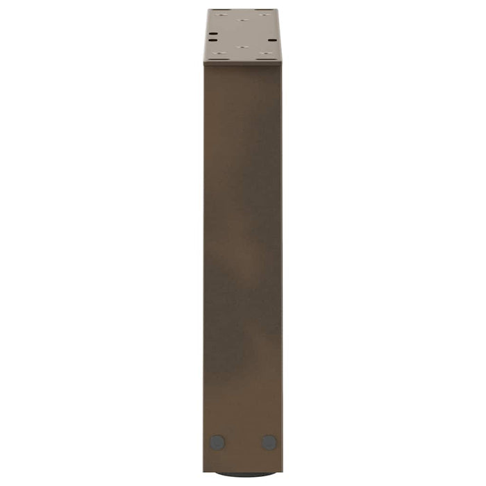 Gambe per Tavolino da Caffè a Forma di V 2 pz Acciaio Naturale 30x(30-31,3) cm Acciaio