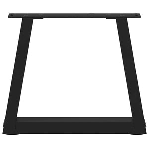 vidaXL Gambe per Tavolino da Caffè a Forma di V 2 pz Nere 40x(30-31,3) cm Acciaio