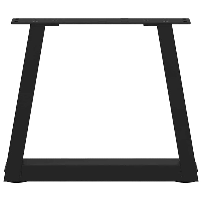 vidaXL Gambe per Tavolino da Caffè a Forma di V 2 pz Nere 40x(30-31,3) cm Acciaio
