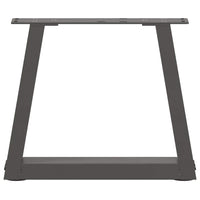 Gambe per Tavolino da Caffè a Forma di V 2 pz Antracite 40x(30-31,3) cm Acciaio 4012526