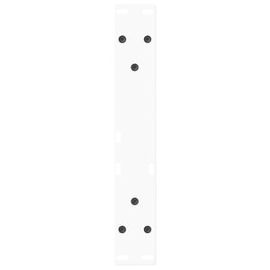 Gambe per Tavolino da Caffè a Forma di V 2 pz Bianche 28x(42-43,3) cm Acciaio