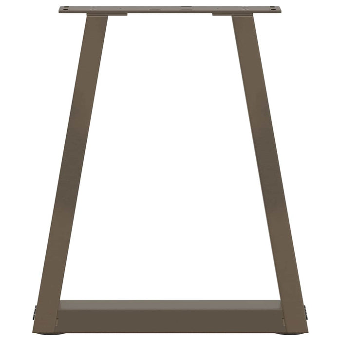 Gambe per Tavolino da Caffè a Forma di V 2 pz Acciaio Naturale 28x(42-43,3) cm Acciaio 4012543