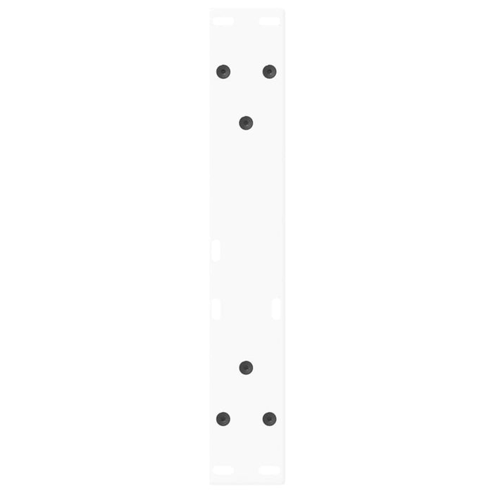 Gambe per Tavolino da Caffè a Forma di V 2 pz Bianche 38x(42-43,3) cm Acciaio 4012545